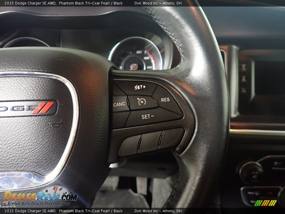 2015 Dodge Charger SE AWD Phantom Black Tri-Coat Pearl / Black Photo #29