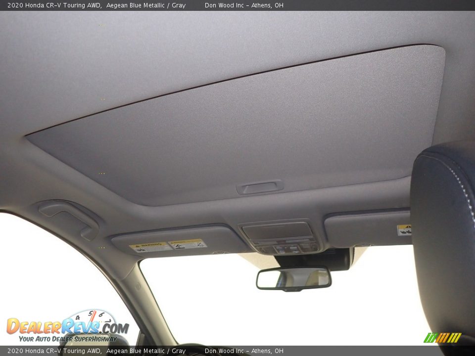 2020 Honda CR-V Touring AWD Aegean Blue Metallic / Gray Photo #2