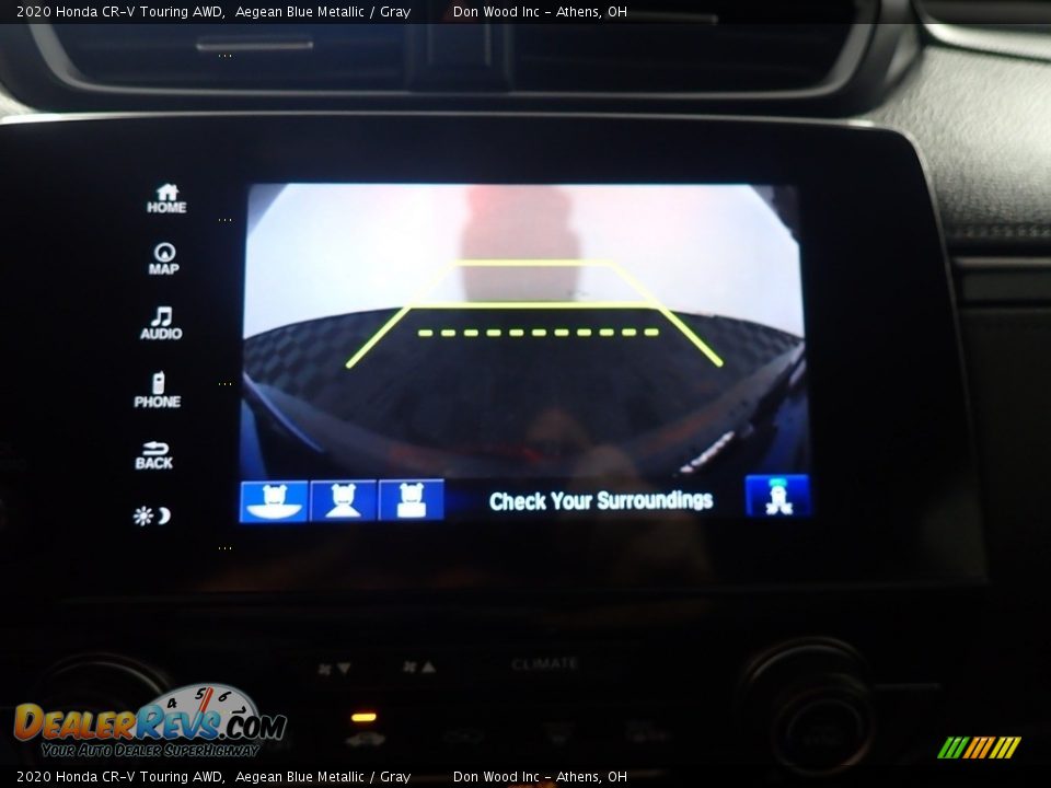 2020 Honda CR-V Touring AWD Aegean Blue Metallic / Gray Photo #5