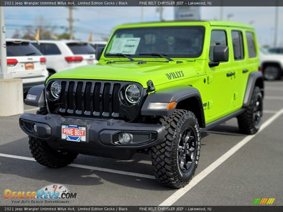 2021 Jeep Wrangler Unlimited Willys 4x4 Limited Edition Gecko / Black Photo #1