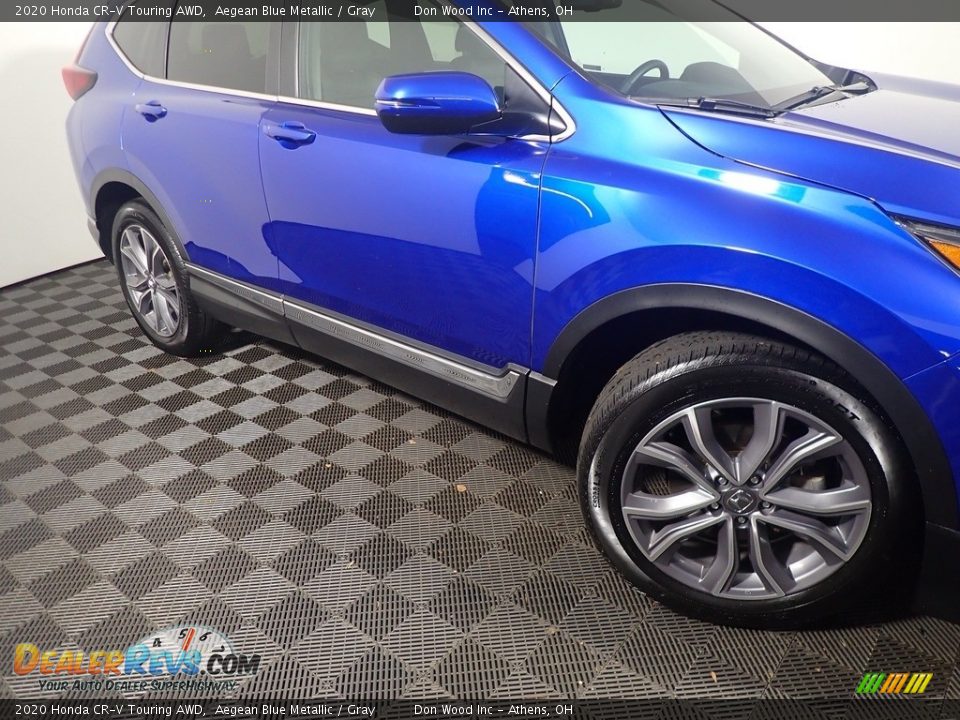 2020 Honda CR-V Touring AWD Aegean Blue Metallic / Gray Photo #7