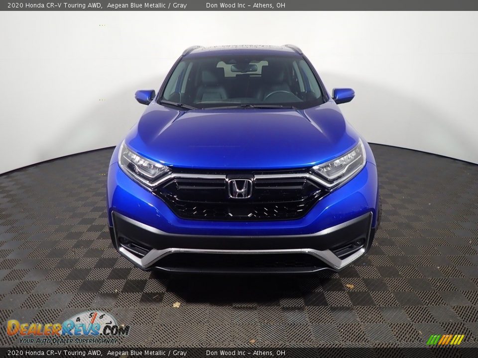 2020 Honda CR-V Touring AWD Aegean Blue Metallic / Gray Photo #8