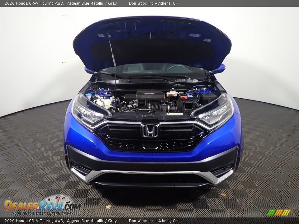 2020 Honda CR-V Touring AWD Aegean Blue Metallic / Gray Photo #9