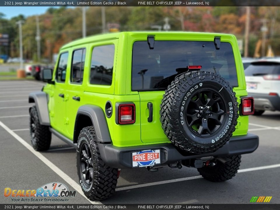 2021 Jeep Wrangler Unlimited Willys 4x4 Limited Edition Gecko / Black Photo #6