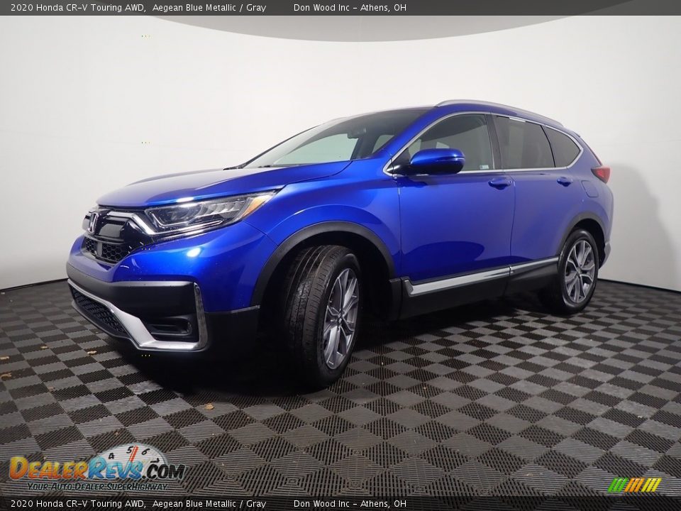 2020 Honda CR-V Touring AWD Aegean Blue Metallic / Gray Photo #11