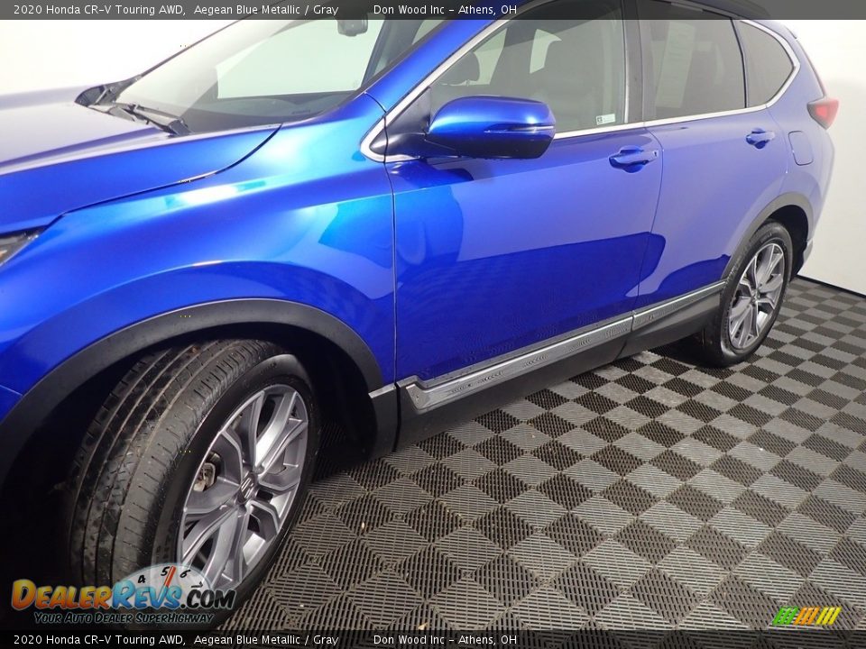 2020 Honda CR-V Touring AWD Aegean Blue Metallic / Gray Photo #13