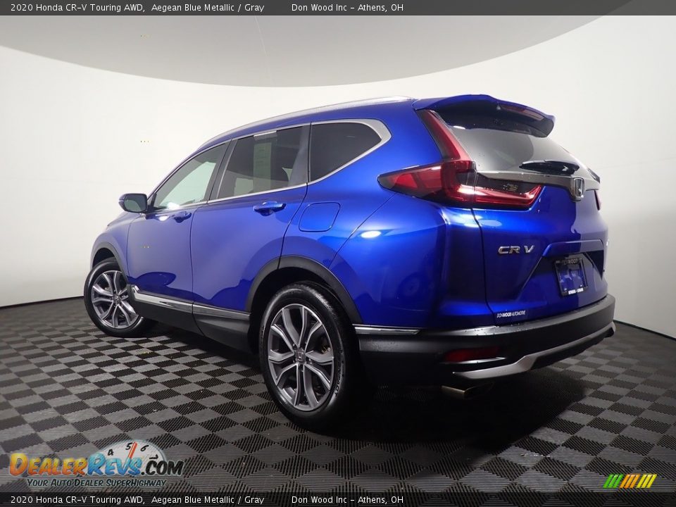 2020 Honda CR-V Touring AWD Aegean Blue Metallic / Gray Photo #14