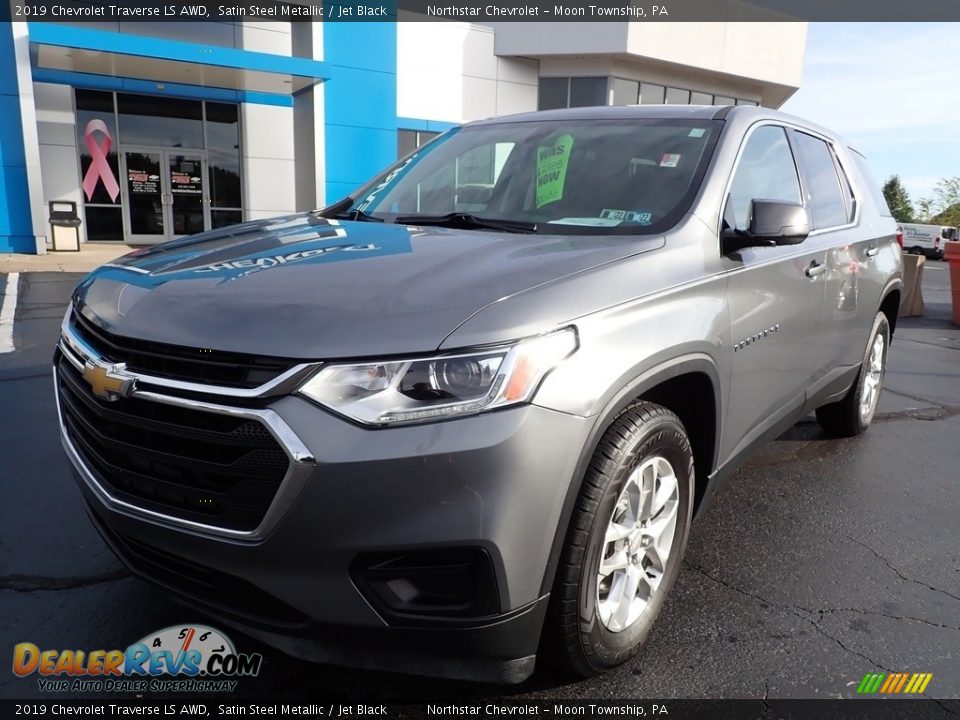 2019 Chevrolet Traverse LS AWD Satin Steel Metallic / Jet Black Photo #2