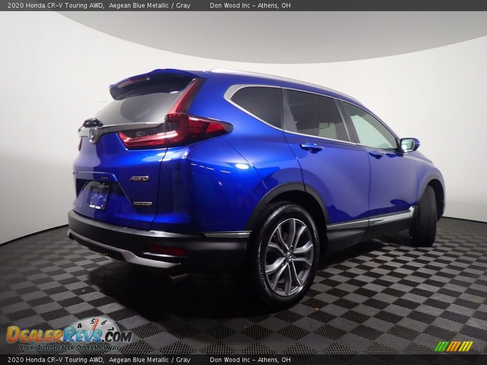 2020 Honda CR-V Touring AWD Aegean Blue Metallic / Gray Photo #20