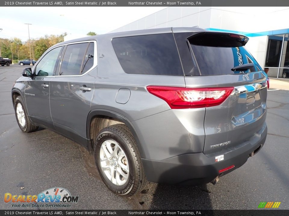 2019 Chevrolet Traverse LS AWD Satin Steel Metallic / Jet Black Photo #4