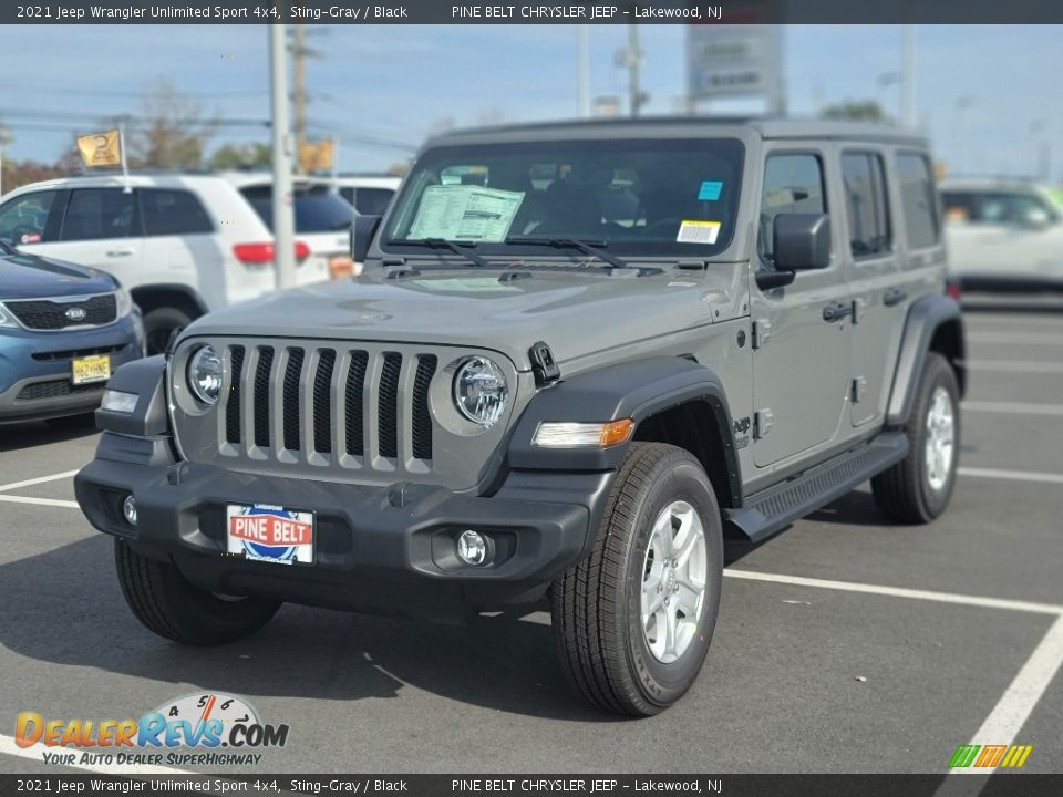 2021 Jeep Wrangler Unlimited Sport 4x4 Sting-Gray / Black Photo #1