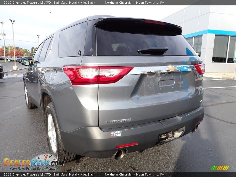 2019 Chevrolet Traverse LS AWD Satin Steel Metallic / Jet Black Photo #5