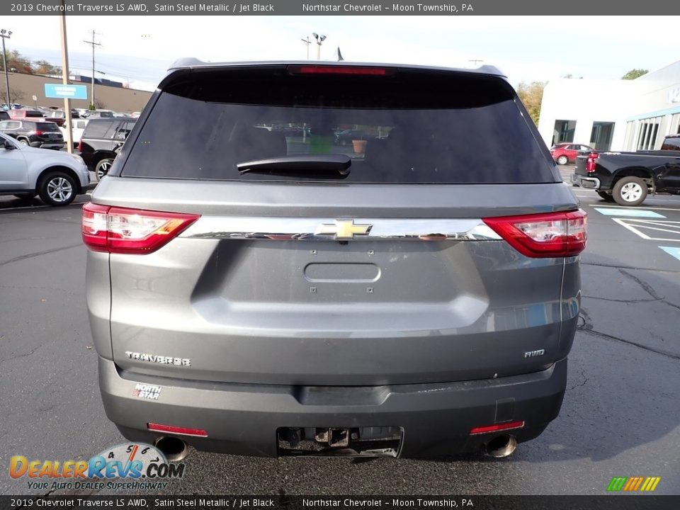 2019 Chevrolet Traverse LS AWD Satin Steel Metallic / Jet Black Photo #6