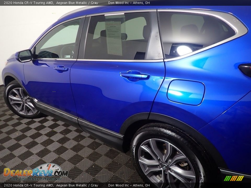 2020 Honda CR-V Touring AWD Aegean Blue Metallic / Gray Photo #22