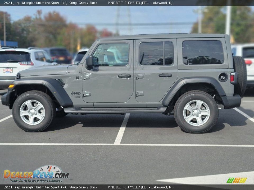 2021 Jeep Wrangler Unlimited Sport 4x4 Sting-Gray / Black Photo #4