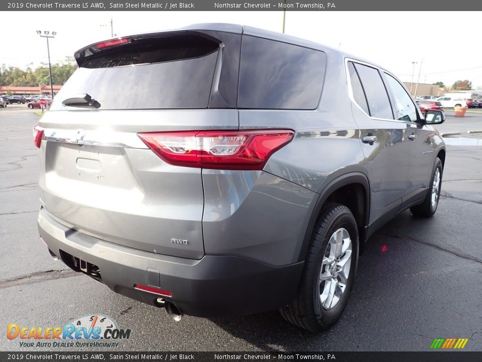 2019 Chevrolet Traverse LS AWD Satin Steel Metallic / Jet Black Photo #8