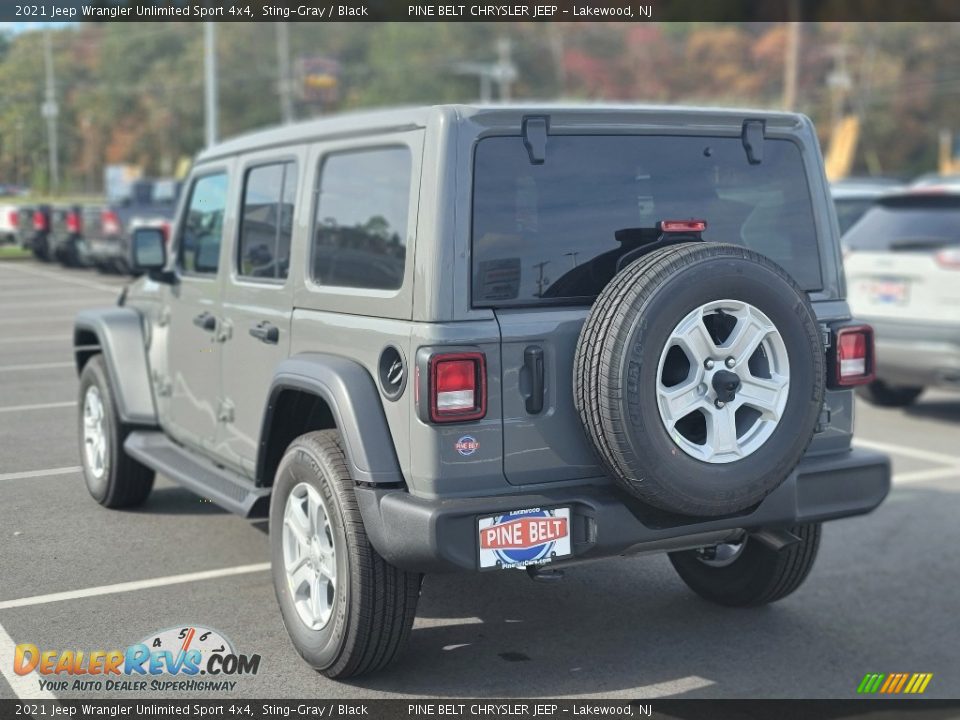 2021 Jeep Wrangler Unlimited Sport 4x4 Sting-Gray / Black Photo #6