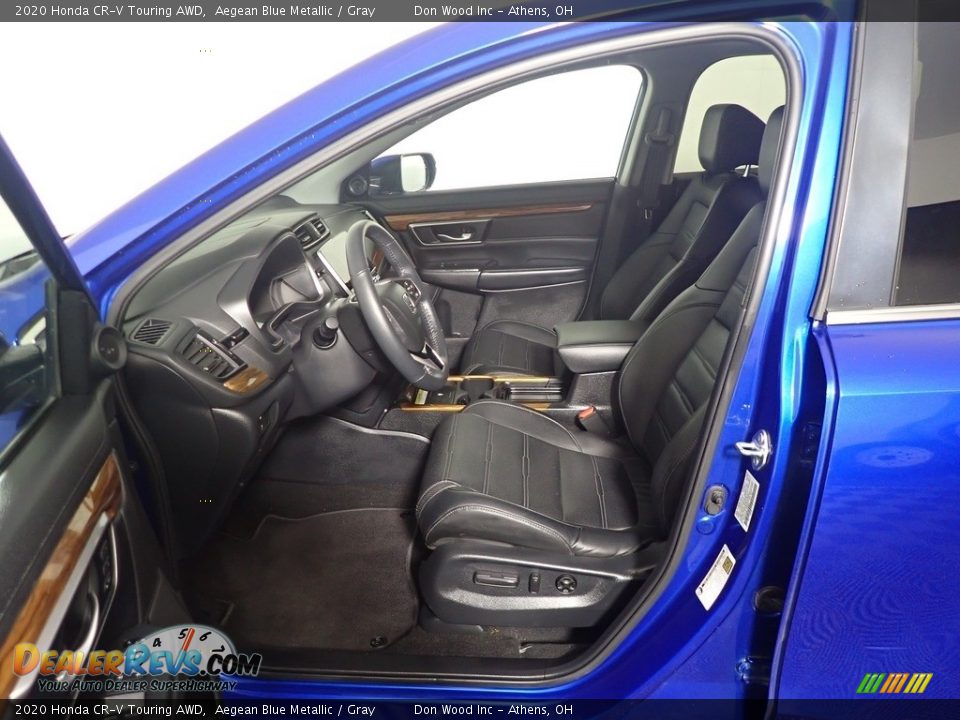 2020 Honda CR-V Touring AWD Aegean Blue Metallic / Gray Photo #26
