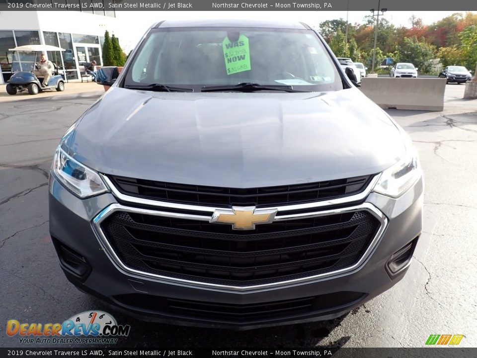 2019 Chevrolet Traverse LS AWD Satin Steel Metallic / Jet Black Photo #13