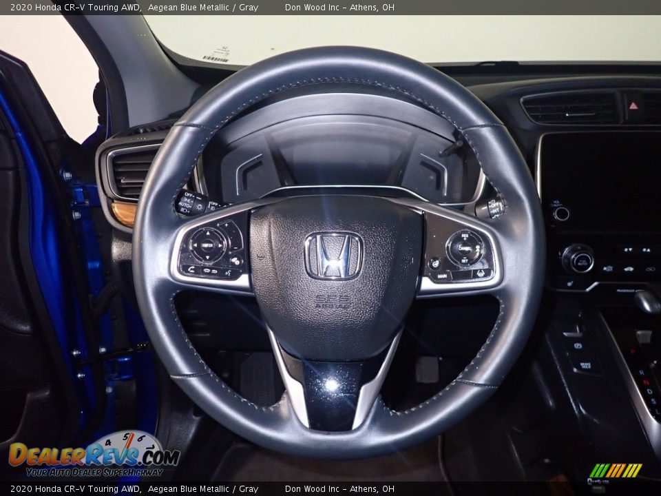 2020 Honda CR-V Touring AWD Aegean Blue Metallic / Gray Photo #31