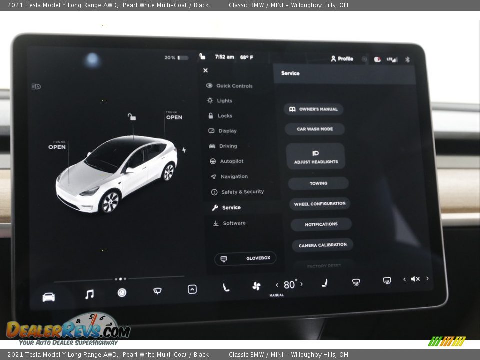 2021 Tesla Model Y Long Range AWD Pearl White Multi-Coat / Black Photo #19