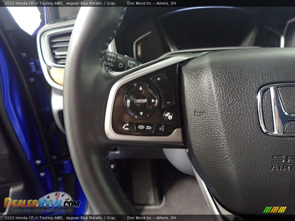 2020 Honda CR-V Touring AWD Aegean Blue Metallic / Gray Photo #33