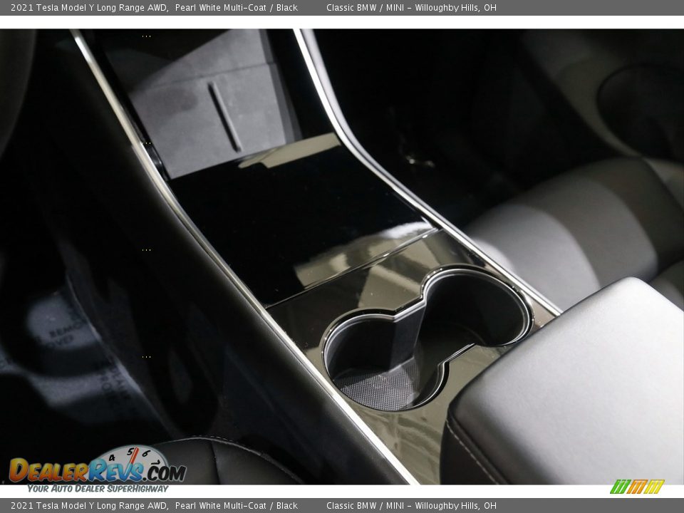2021 Tesla Model Y Long Range AWD Pearl White Multi-Coat / Black Photo #21