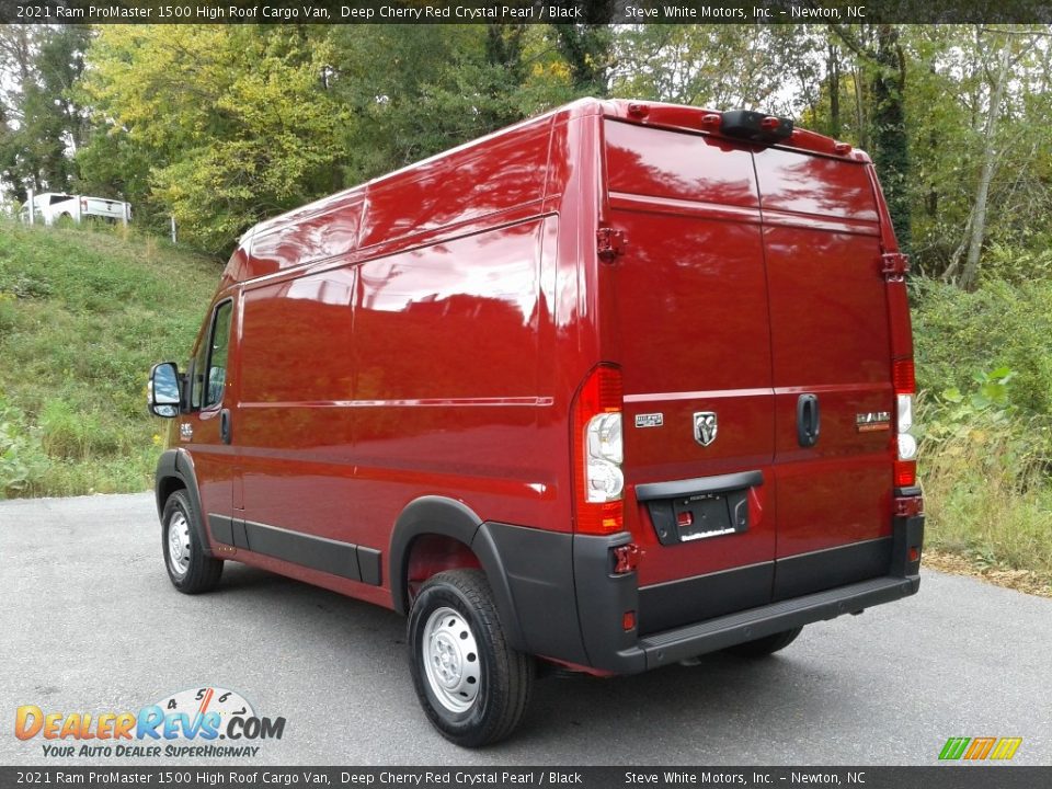 2021 Ram ProMaster 1500 High Roof Cargo Van Deep Cherry Red Crystal Pearl / Black Photo #8