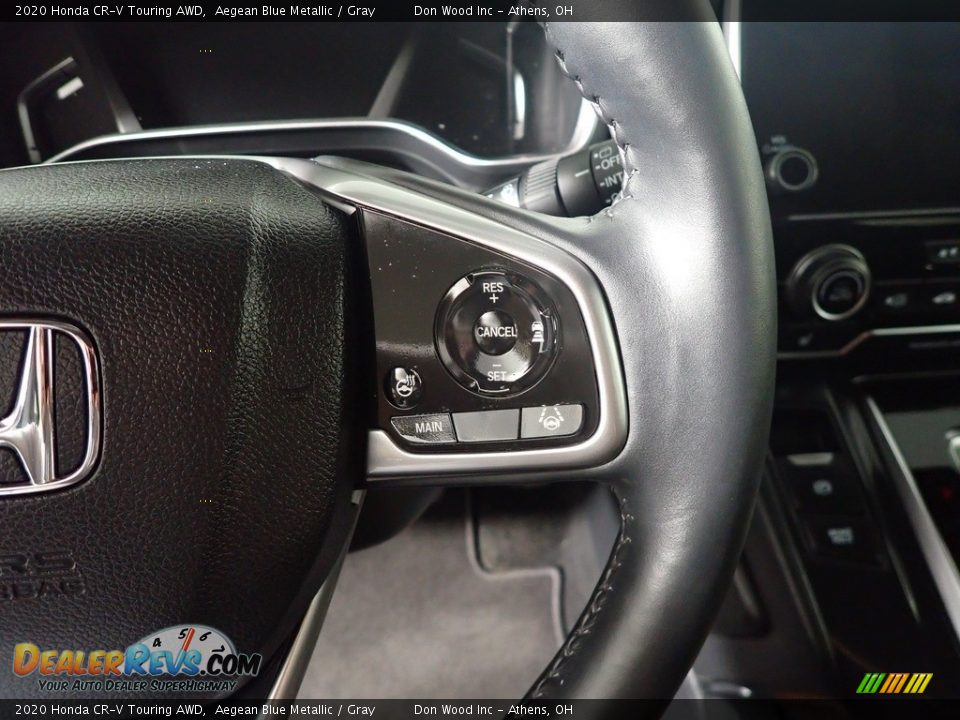 2020 Honda CR-V Touring AWD Aegean Blue Metallic / Gray Photo #34