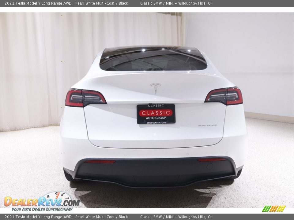 2021 Tesla Model Y Long Range AWD Pearl White Multi-Coat / Black Photo #27