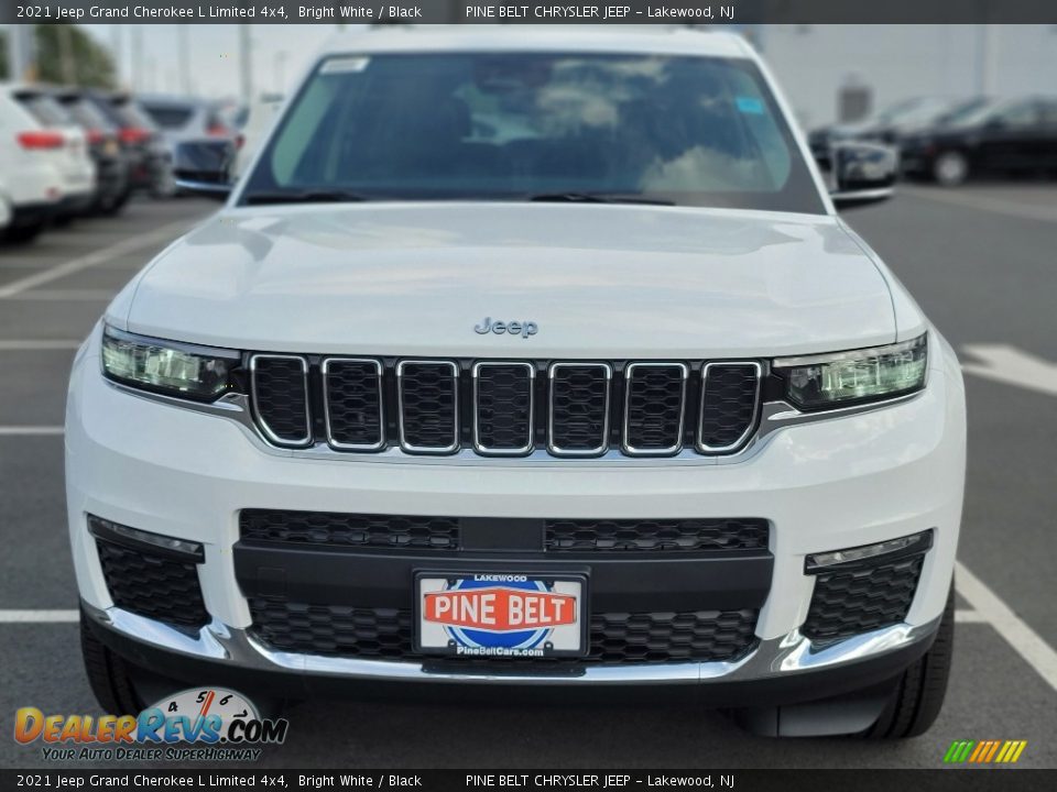 2021 Jeep Grand Cherokee L Limited 4x4 Bright White / Black Photo #3