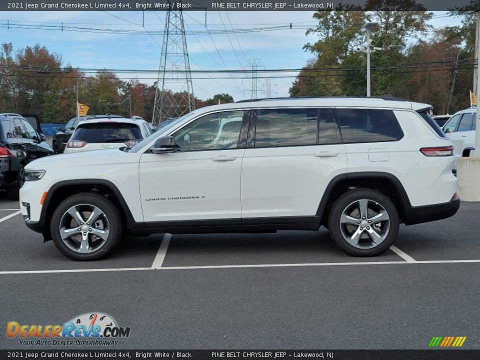 2021 Jeep Grand Cherokee L Limited 4x4 Bright White / Black Photo #4