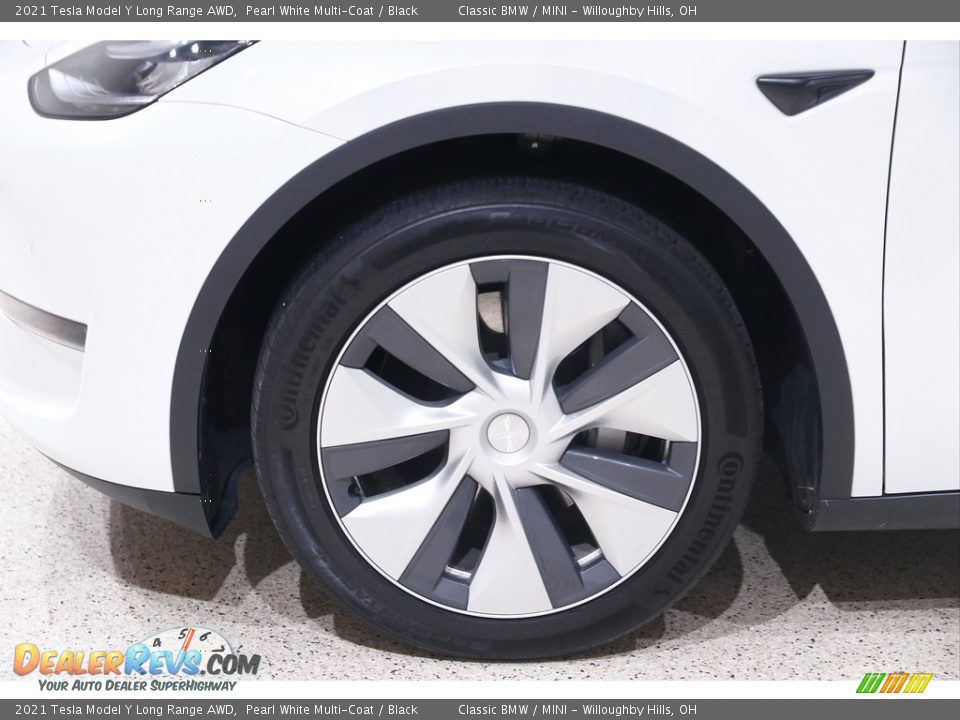 2021 Tesla Model Y Long Range AWD Pearl White Multi-Coat / Black Photo #29