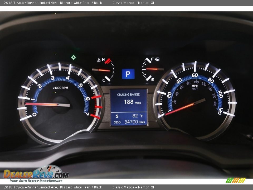 2018 Toyota 4Runner Limited 4x4 Blizzard White Pearl / Black Photo #8