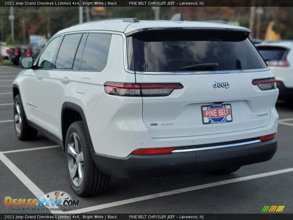 2021 Jeep Grand Cherokee L Limited 4x4 Bright White / Black Photo #6