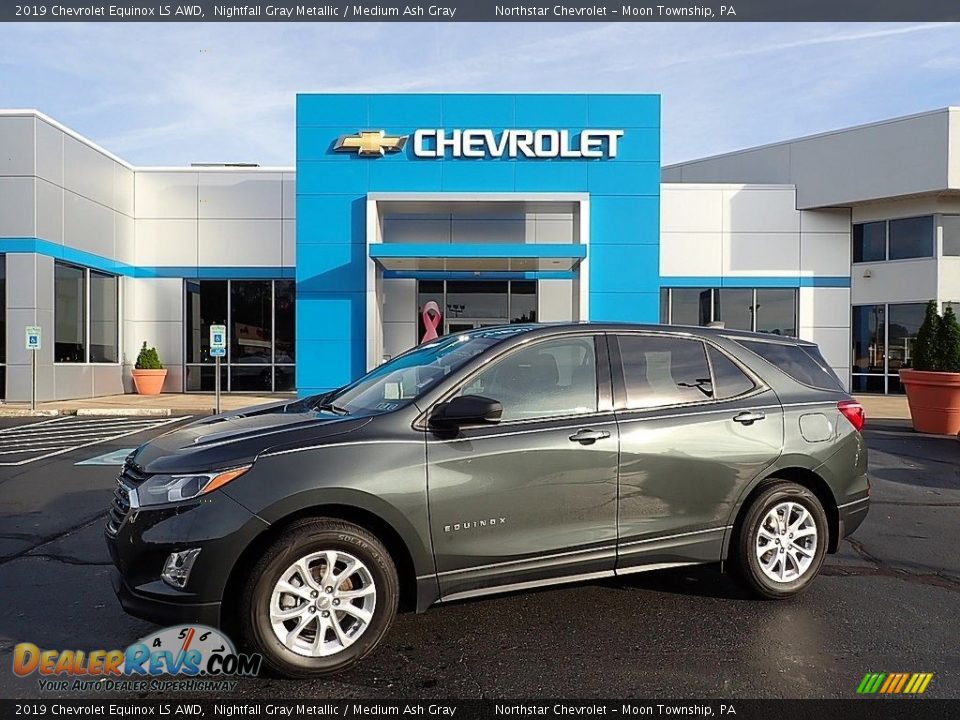 2019 Chevrolet Equinox LS AWD Nightfall Gray Metallic / Medium Ash Gray Photo #1