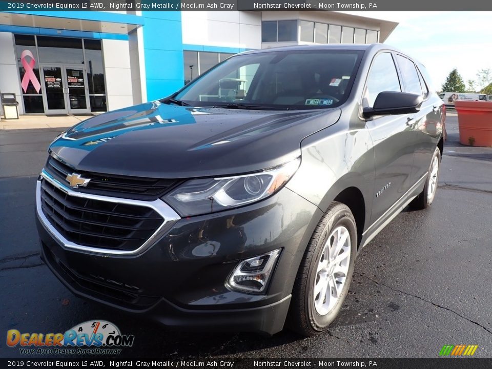 2019 Chevrolet Equinox LS AWD Nightfall Gray Metallic / Medium Ash Gray Photo #2