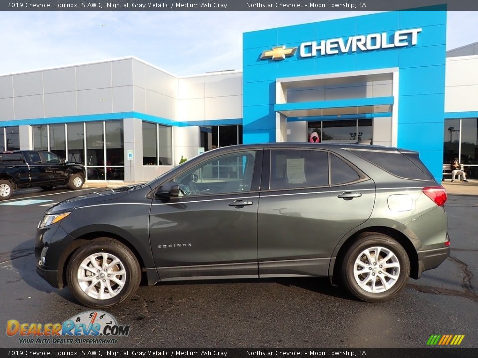 2019 Chevrolet Equinox LS AWD Nightfall Gray Metallic / Medium Ash Gray Photo #3