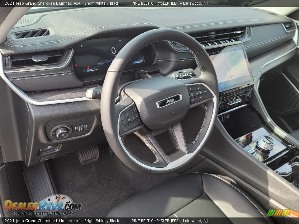 2021 Jeep Grand Cherokee L Limited 4x4 Bright White / Black Photo #14
