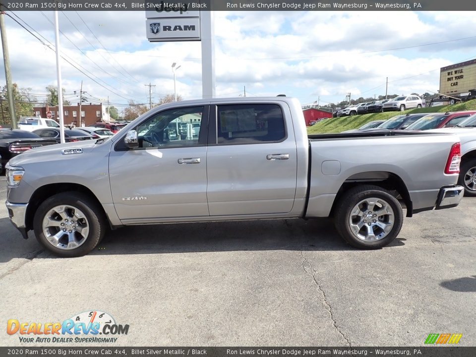 2020 Ram 1500 Big Horn Crew Cab 4x4 Billet Silver Metallic / Black Photo #2