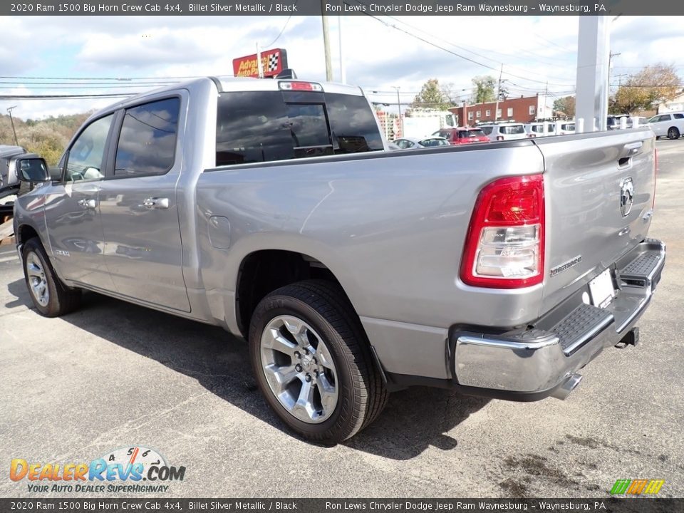 2020 Ram 1500 Big Horn Crew Cab 4x4 Billet Silver Metallic / Black Photo #3