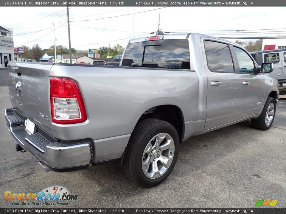 2020 Ram 1500 Big Horn Crew Cab 4x4 Billet Silver Metallic / Black Photo #5