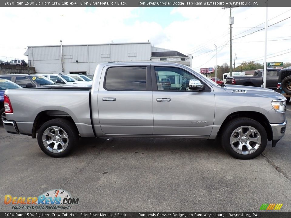 2020 Ram 1500 Big Horn Crew Cab 4x4 Billet Silver Metallic / Black Photo #6