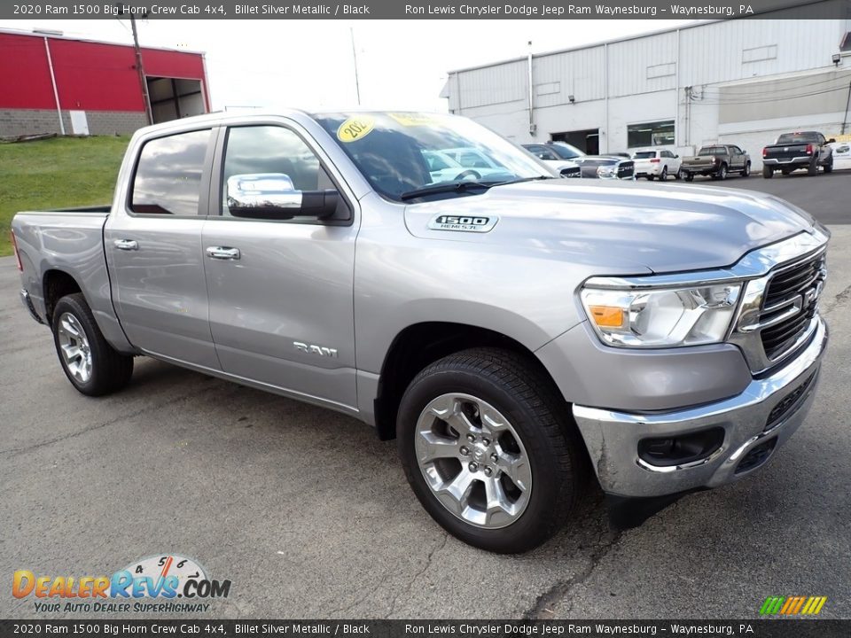 2020 Ram 1500 Big Horn Crew Cab 4x4 Billet Silver Metallic / Black Photo #7