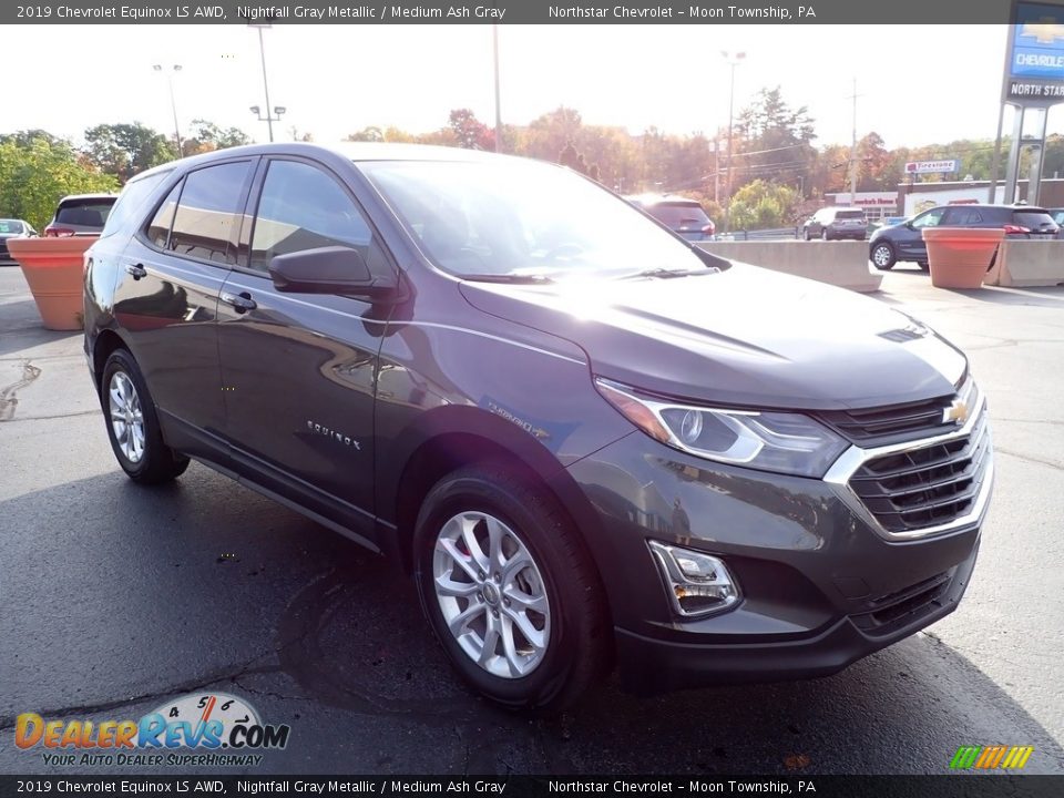 2019 Chevrolet Equinox LS AWD Nightfall Gray Metallic / Medium Ash Gray Photo #11