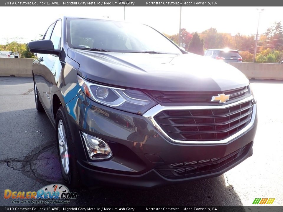 2019 Chevrolet Equinox LS AWD Nightfall Gray Metallic / Medium Ash Gray Photo #12