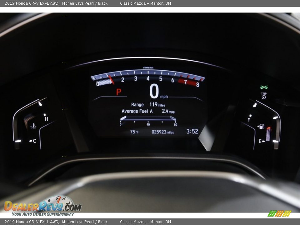 2019 Honda CR-V EX-L AWD Molten Lava Pearl / Black Photo #8