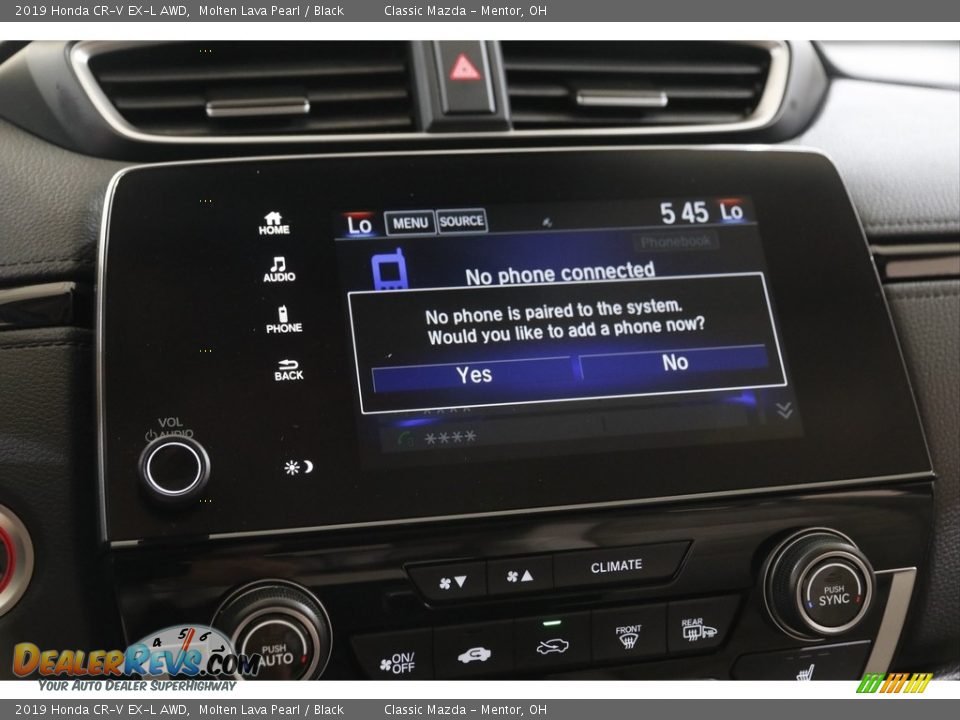 2019 Honda CR-V EX-L AWD Molten Lava Pearl / Black Photo #15