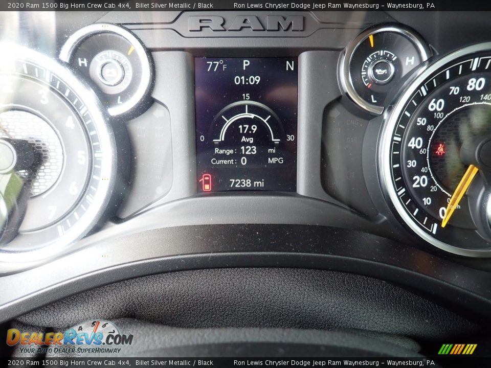 2020 Ram 1500 Big Horn Crew Cab 4x4 Billet Silver Metallic / Black Photo #20