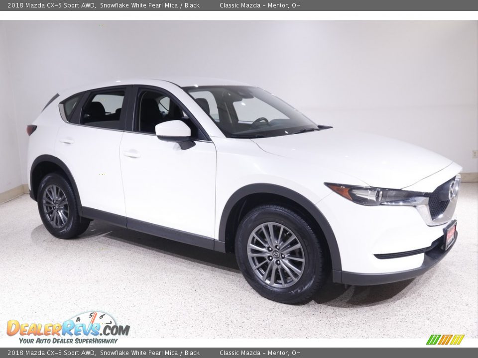 2018 Mazda CX-5 Sport AWD Snowflake White Pearl Mica / Black Photo #1